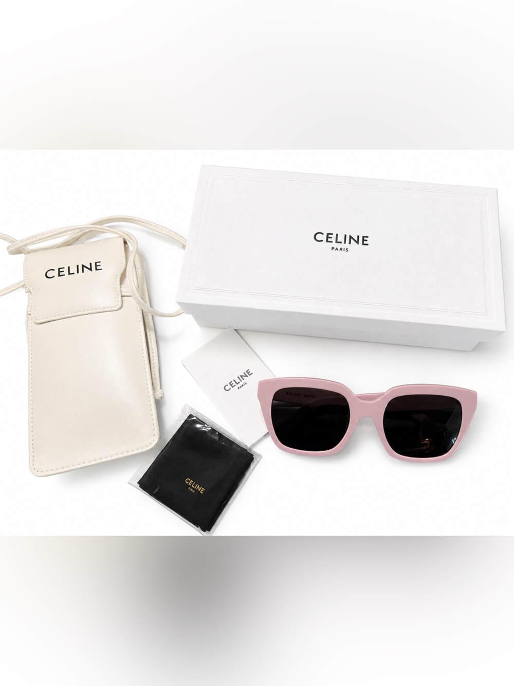 Celine Pink Acetate Sunglasses